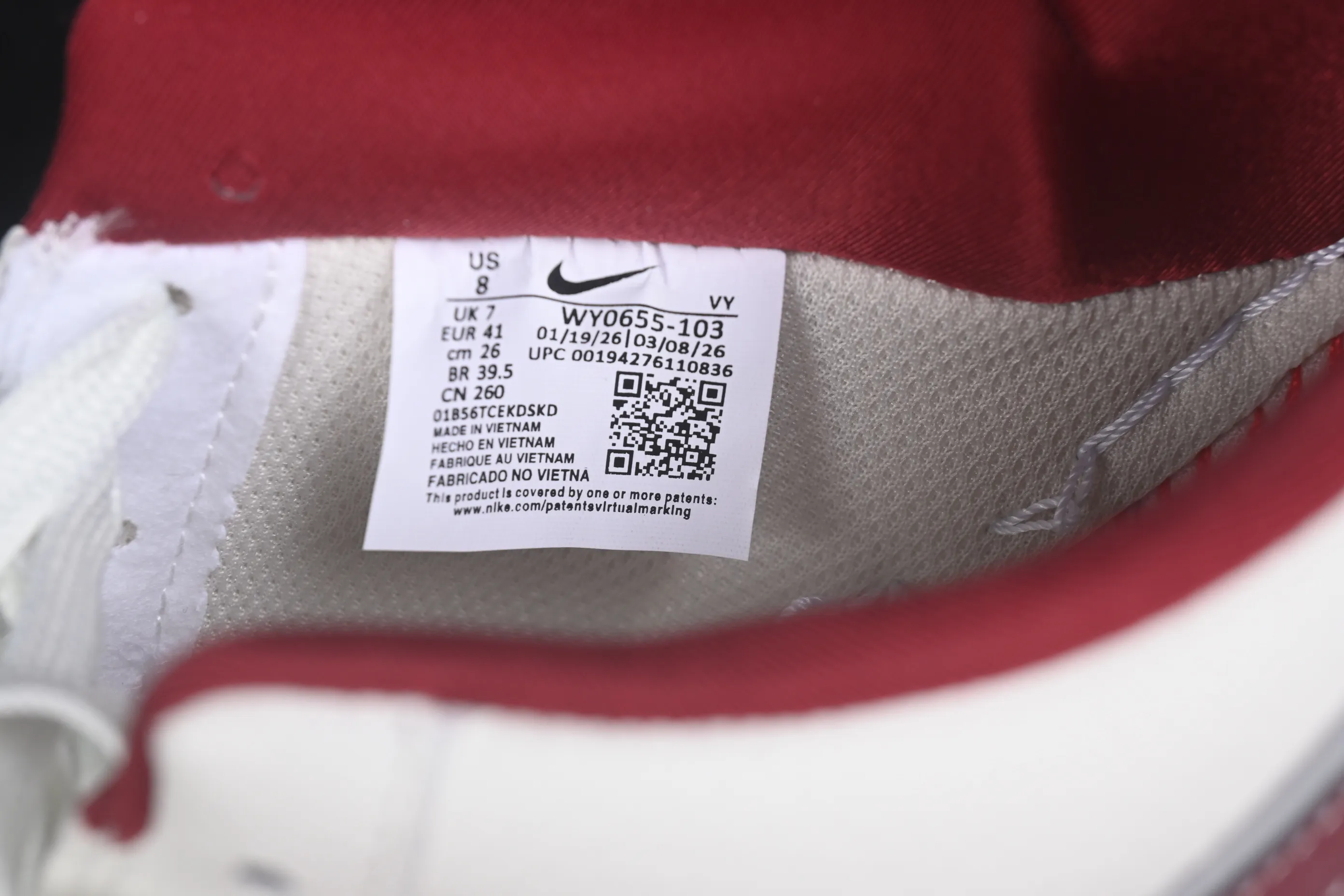 All categories Nk Air Force 1 Air Force series Nk Air Force 1 Low Air Force low-top Nike Air Force 1'07 Low joint model Air Force 1 low-top casual sneakers WY0655-103